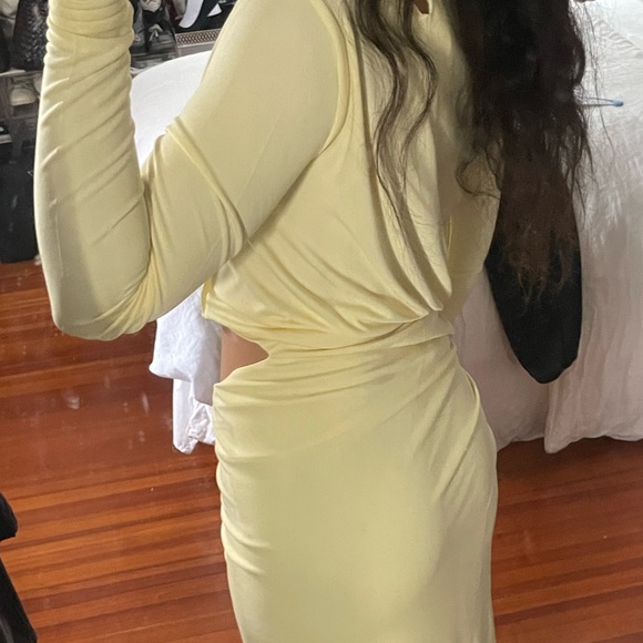 Christopher Esber Cream Cut-Out Dress - Picture 6 of 10